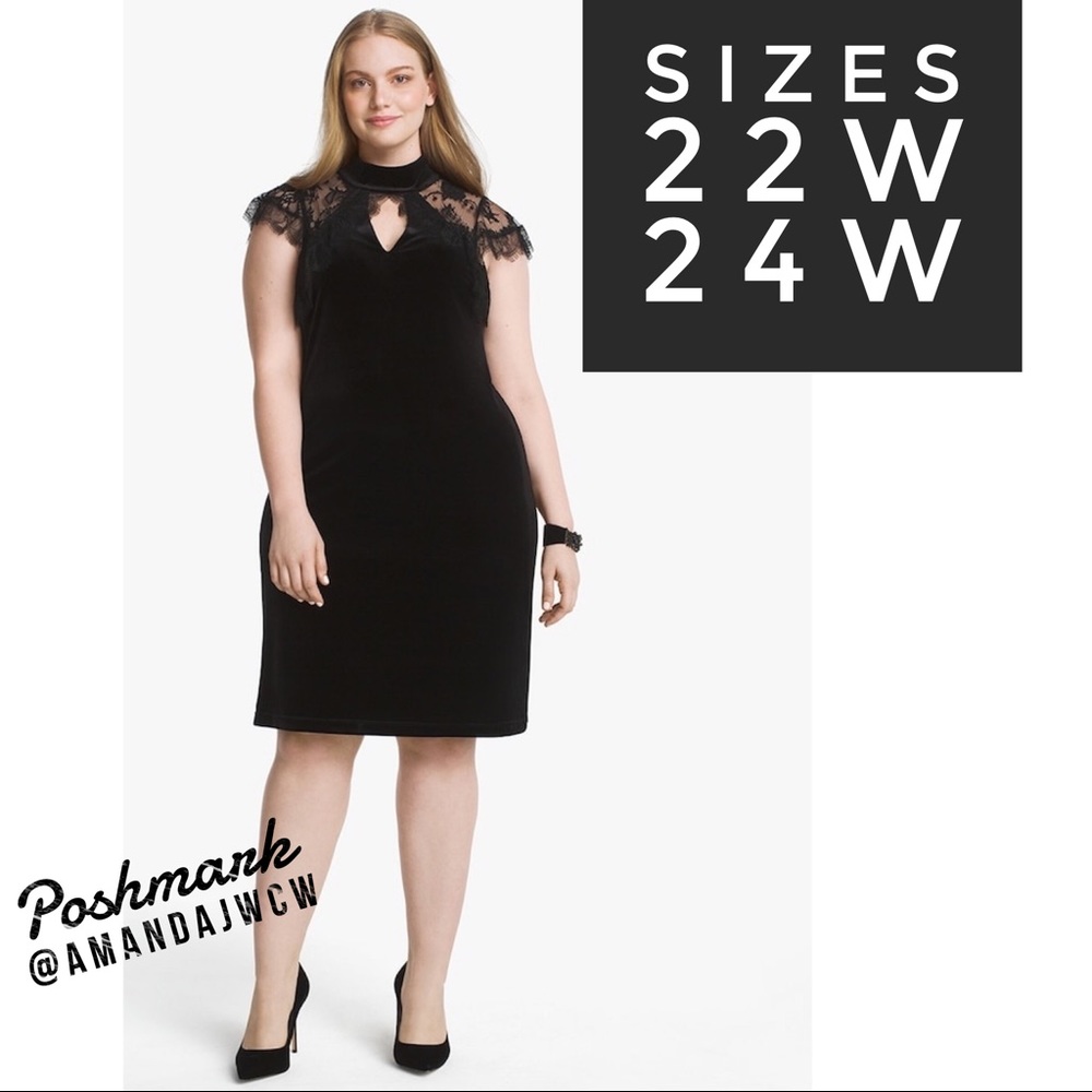 WHBM Velvet & Lace Dress - NWT!